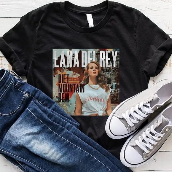 Lana Del Rey Diet Mountain Dew Shirt Lana Del Rey T Shirt - Picture 1 of 4